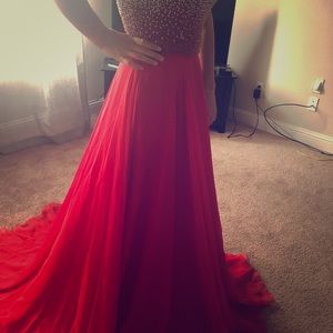 Sheri Hill red dress